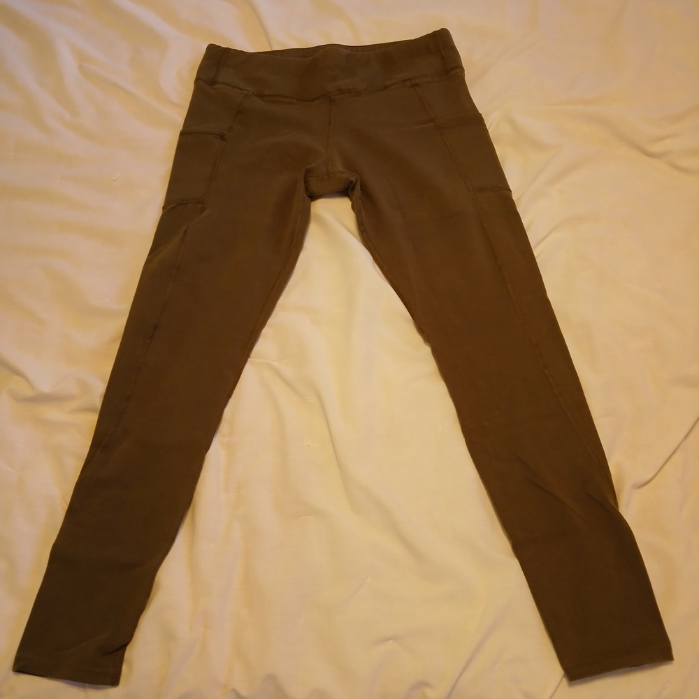 Pact Organic Army Green Large Pocket Leggings